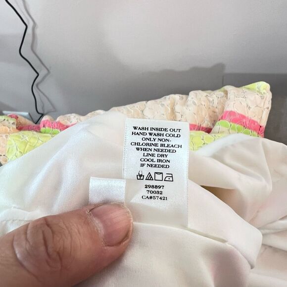 🔥🔥5 for $25🔥🔥Ann Taylor striped lace lightweight sleeveless sheath dress size 12 - Picture 9 of 10